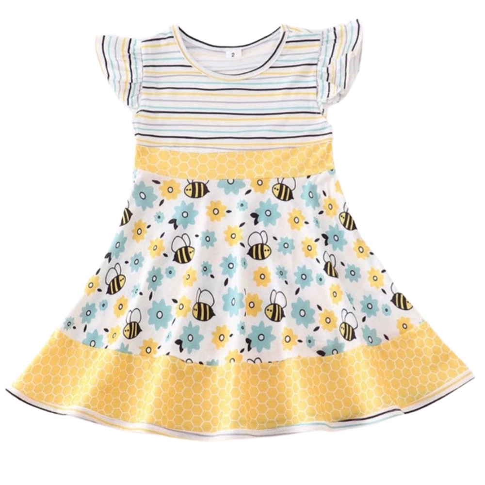 Bee Ruffle Dress